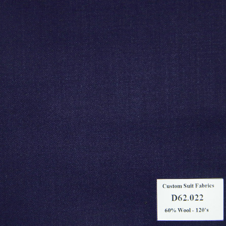  D62.022 Kevinlli V4 - Vải Suit 60% Wool - Tím Trơn